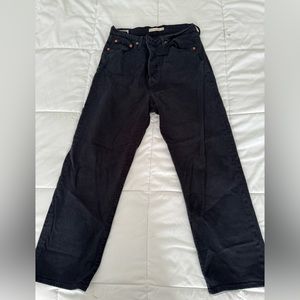 Levi’s Ribcage Straight Ankle black jeans